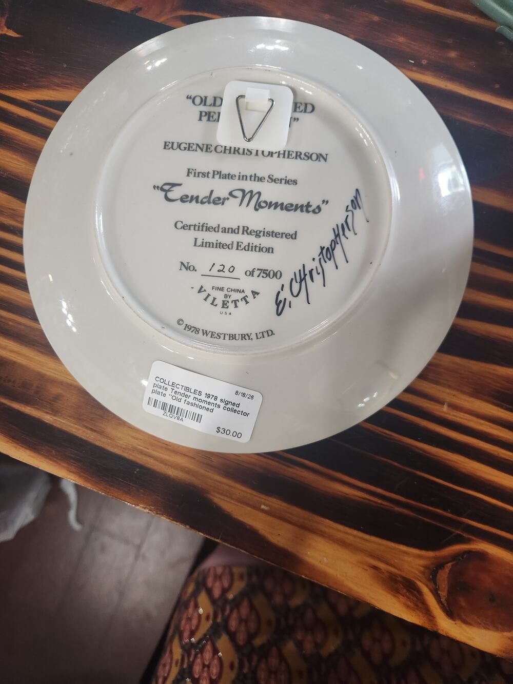 Tender moments collector plate